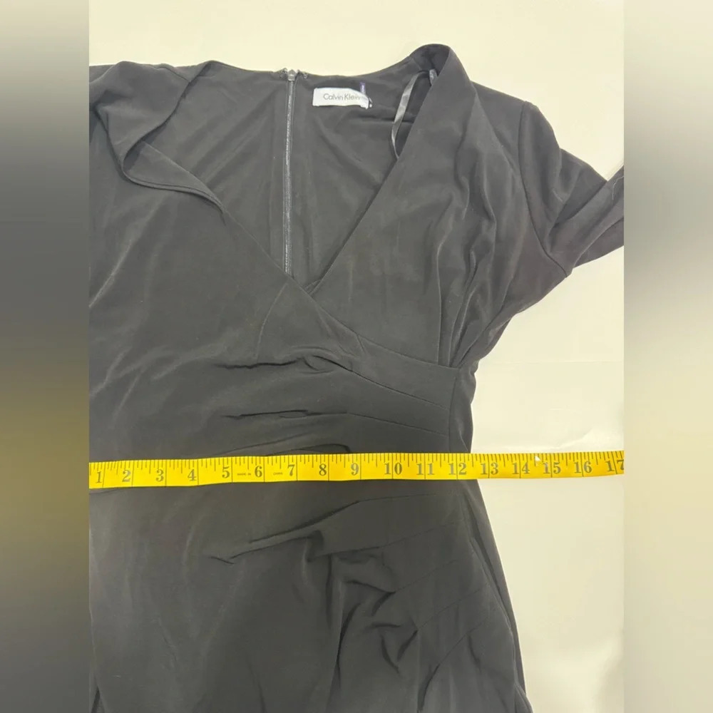 Calvin Klein  wrap long sleeve dress sz 6 - Picture 9 of 11